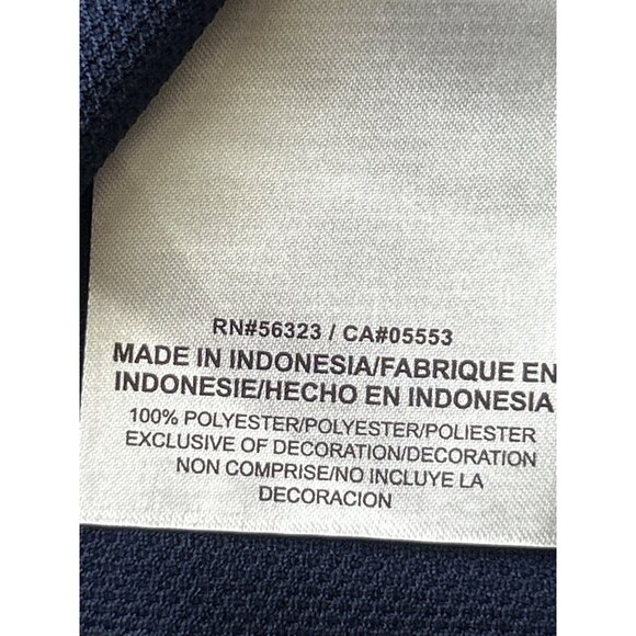 Nike Dri-Fit Gonzaga Basketball Polo Shirt XXL Navy Elite Logo Mens Activewear - Picture 4 of 6